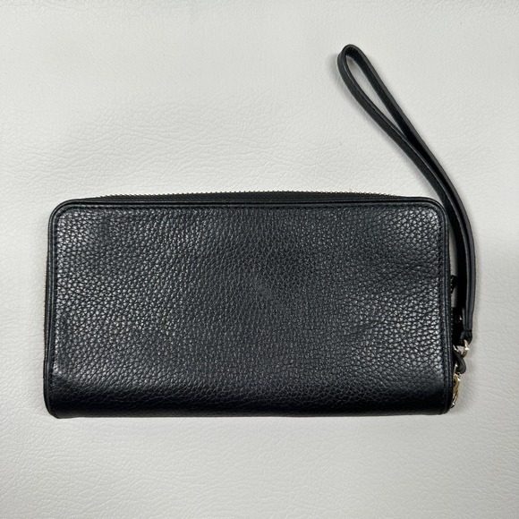 Kate Spade // Black Leather Wristlet Wallet - Picture 2 of 8